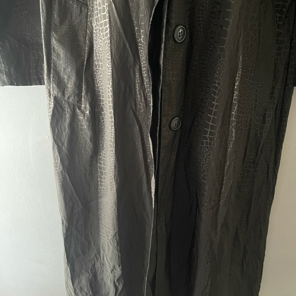 Mycra Pac Black  raincoat LONG Women's reptil print M/L - Picture 15 of 16